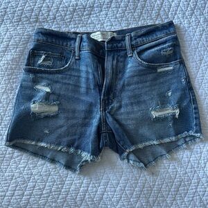 Abercrombie & Fitch Dark Blue Jean Shorts